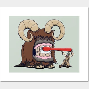 Bantha teeth brushing Posters and Art